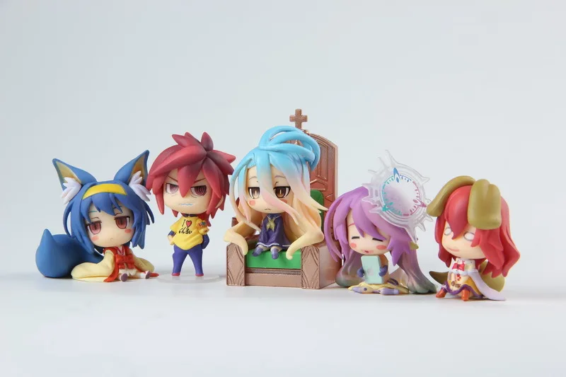 Аниме NO GAME LIFE Shiro Jibril фигурка мини-фигурка с близкими цифрами неправильные цифры