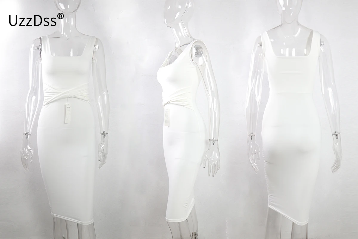 Лето г. Для женщин Сексуальная рукавов Белый Танк Bodycon Платье Criss Cross Смешанный хлопок партии клуба Тонкий Платья для женщин Vestidos Платье черного цвета