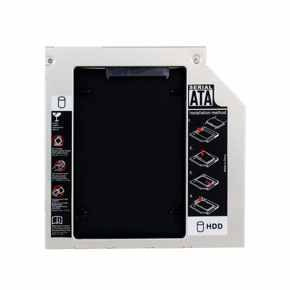 9.5mm Second HDD Caddy SATA 2.5&quot Hard Disk Drive SSD Enclosure for Laptop Optical Bay D5429D|enclosure wall|enclosure hddssd manufacturers |