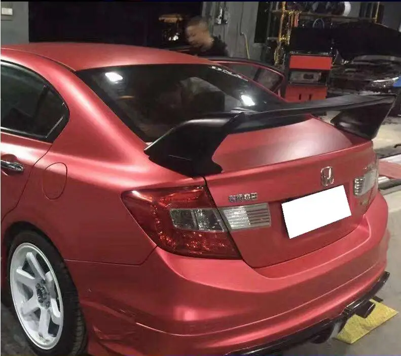 Jioyng Неокрашенный заднего крыла багажник спойлер для 12 15 Honda Civic 2012 2013 2014 2015 по EMS|trunk