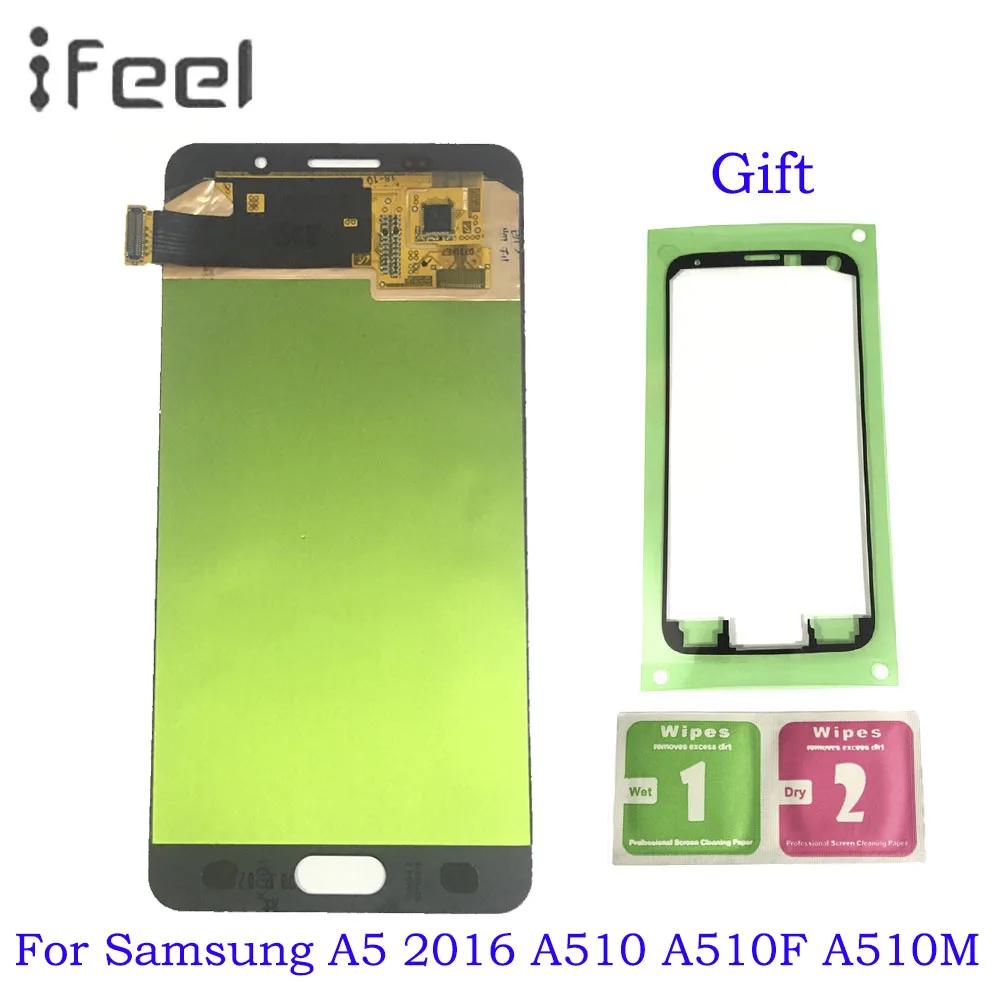 A510 ЖК дисплей для Samsung A5 2016 A510F A510M сенсорный экран супер AMOLED сборка Дисплей