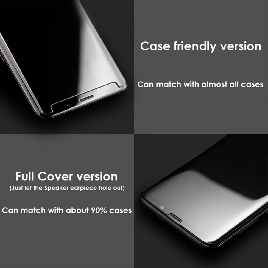 Жидкость для экрана УФ полная Клей закаленное Стекло samsung Galaxy S10 плюс S10e S9 S8