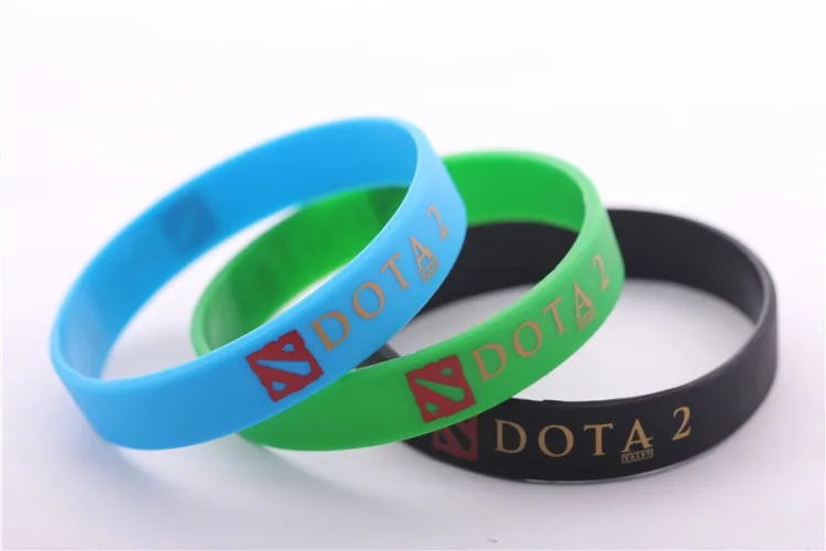 JINSE модные револьверные игры силиконовые DOTA 2 браслеты зеленый синий черный