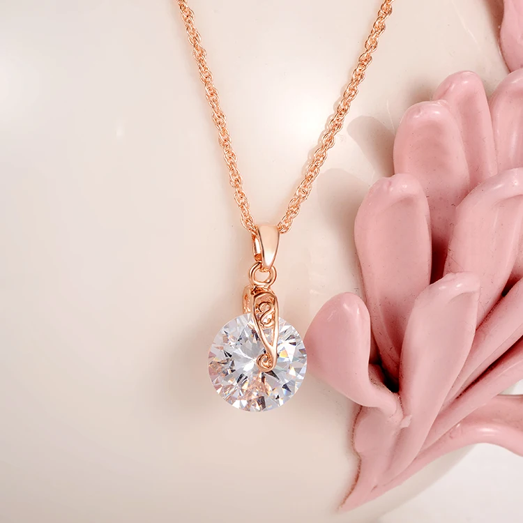 Комплект ювелирных изделий MINHIN ожерелье и серьги с имитацией драгоценных камней