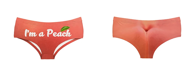 I'm A Peach горячее искушение женское нижнее белье сексуальные трусы с принтом нижнее белье для женщин милые трусики для леди