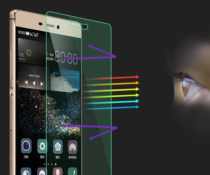 0.26mm Anti-shatter Premium Tempered Glass Screen Protector fit for Huawei P8 Ultra-thin Explosion Proof Film Shatterproof Cover | Мобильные
