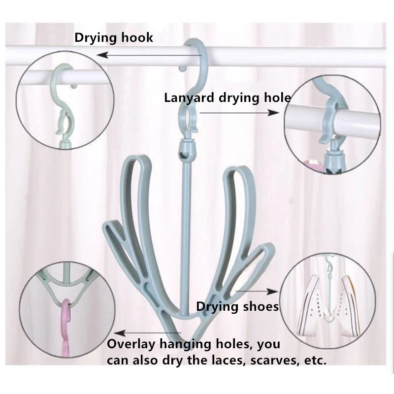 Балконный пластиковый ветрозащитный крюк подвешивание обуви s сушильная стойка