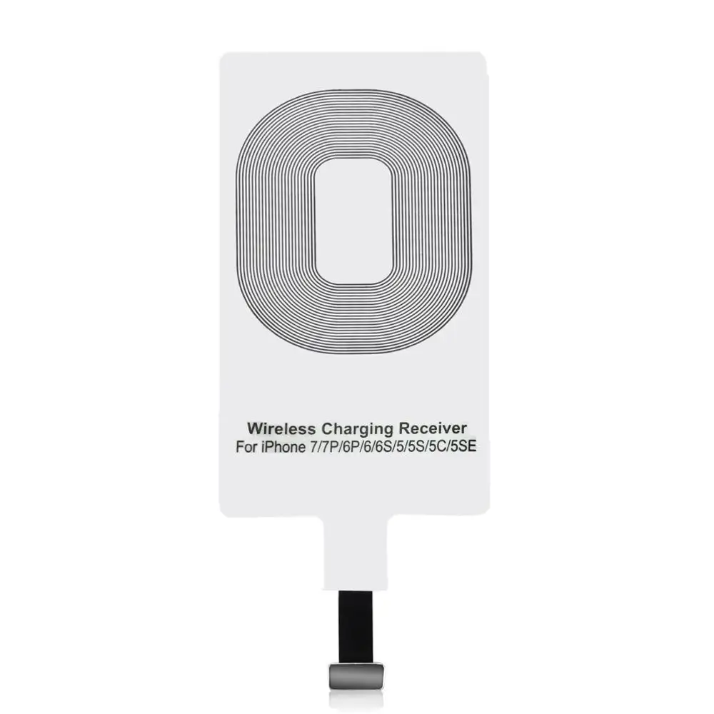 for iphone Receiver Protefeuille универсальное Qi Беспроводное зарядное устройство приемник для iPhone 5S, SE 6 7 Plus Android зарядное устройство адаптер Pad Индуктивные аксессуары - Тип штекера: for iphone Receiver