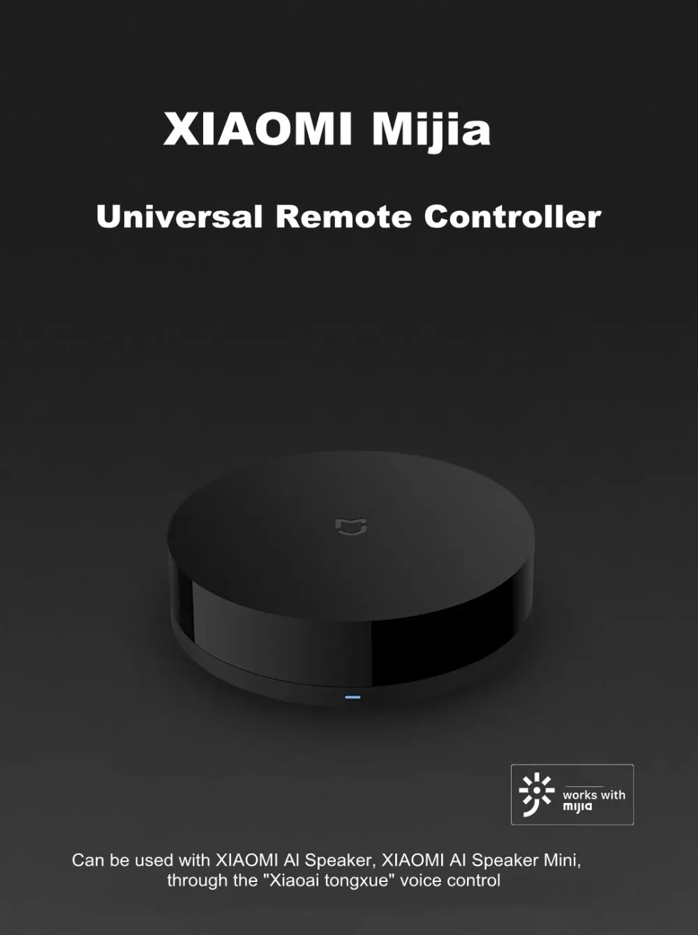 Upgate AI функция Xiaomi Универсальный умный пульт дистанционного управления бытовая техника wifi+ ИК-переключатель 360 градусов для кондиционера ТВ