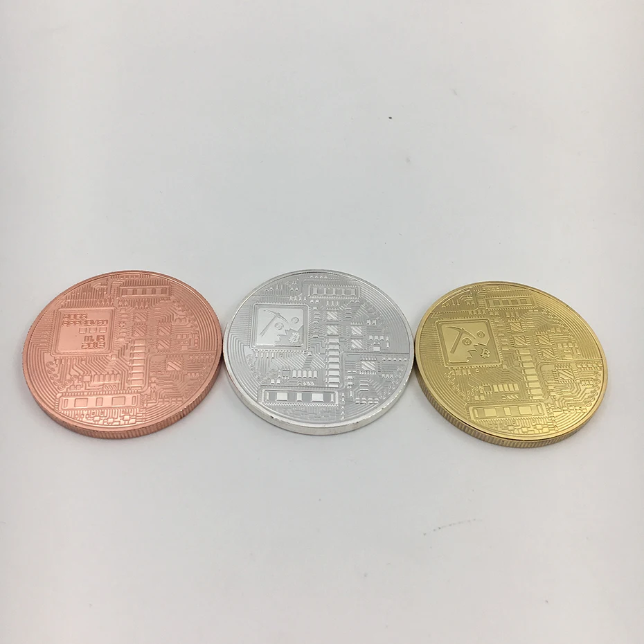 99.99% позолоченная монета Биткоин с серебряным покрытием BTC Litecoin пульсация эфириум тире Monero EOS монета криптовалюта металлическая памятная монета