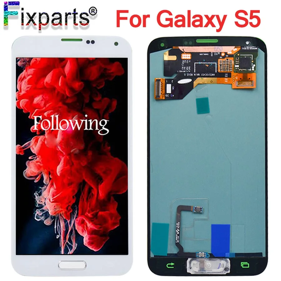 

ЖК-дисплей с сенсорным экраном и дигитайзером в сборе для Samsung Galaxy S5 G900F