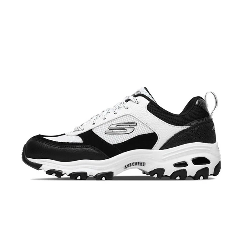 Skechers/женская повседневная обувь; удобные дышащие кроссовки на платформе для папы; черная обувь для отдыха на толстой подошве; женская обувь; 13140-BKW - Цвет: 13140-BKW