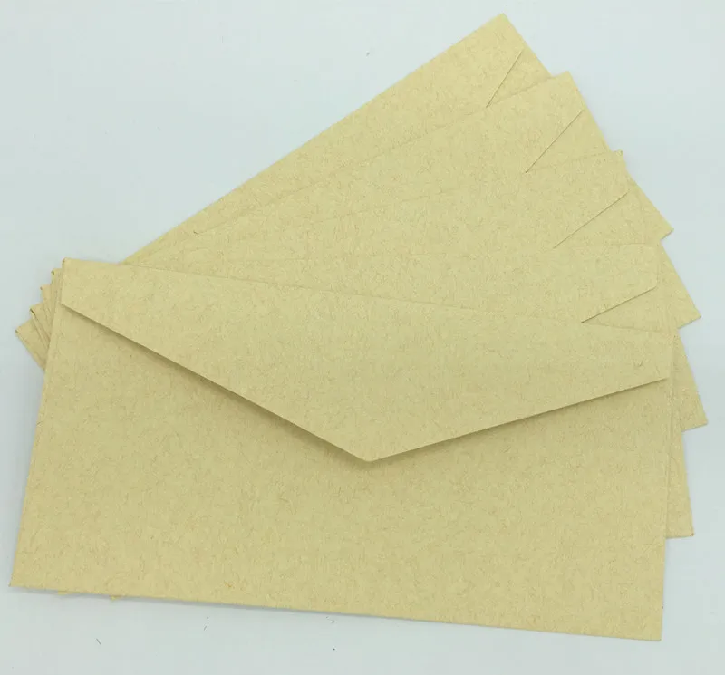 cream color 30 шт Пустая Картонная Коробка Подарочный пакет конверт для рождественских поздравительных открыток свадебные приглашения украшения 22*11 см - Цвет: cream color