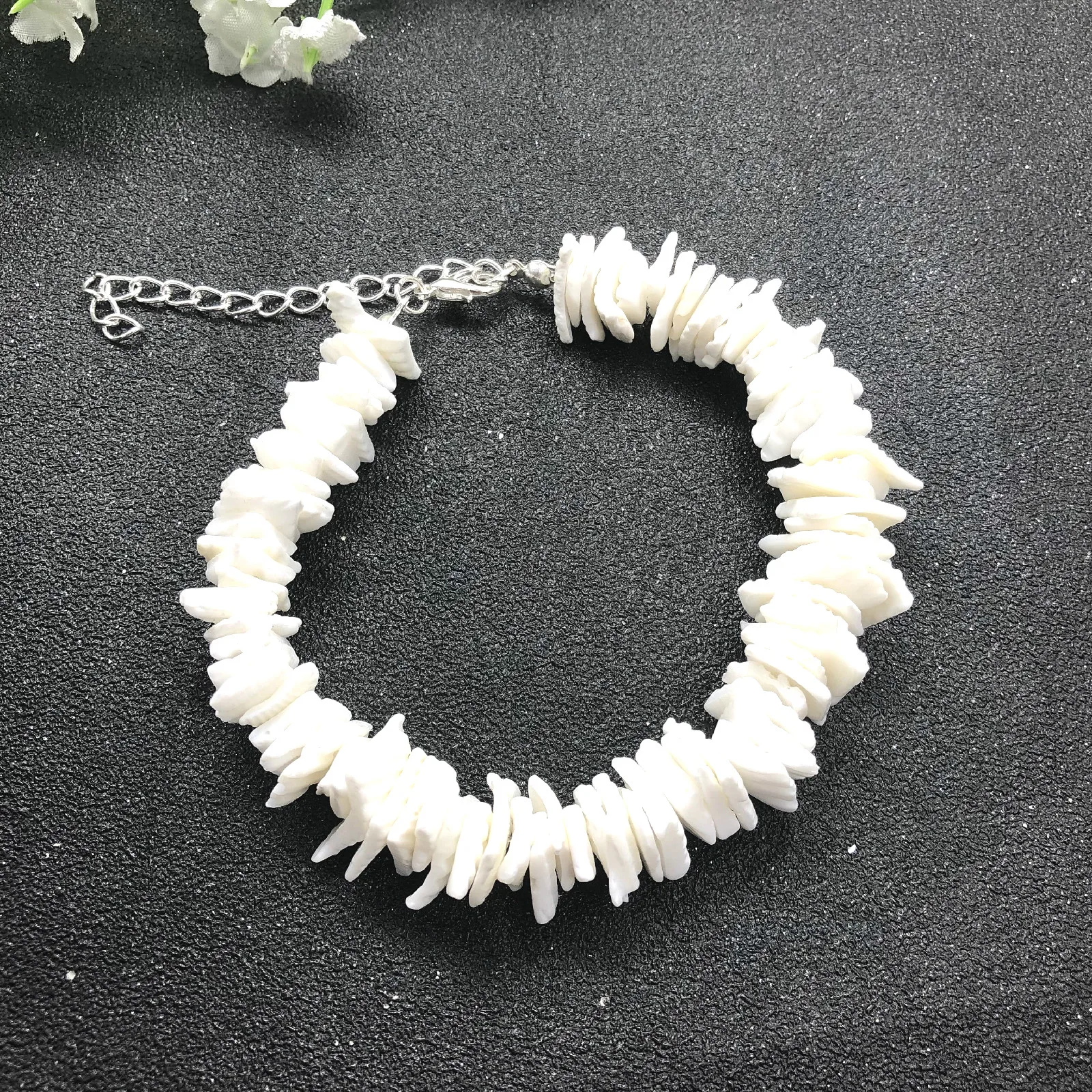 Ожерелье чокер Puka из натуральной ракушки модное летнее пляжное Ювелирное