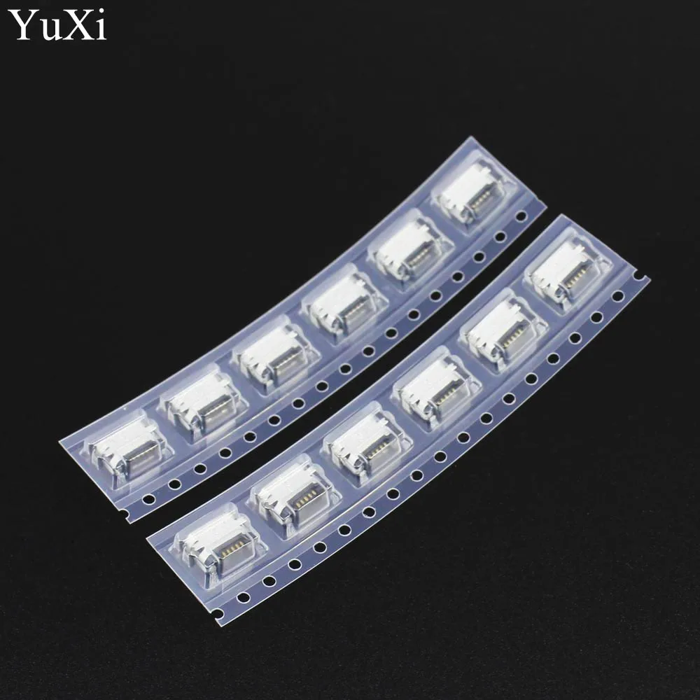 YuXi 50 шт./лот гнездо Micro USB MK5P MINIUSB 5 Pin SMD DIP разъем Замена частей|Соединители| |