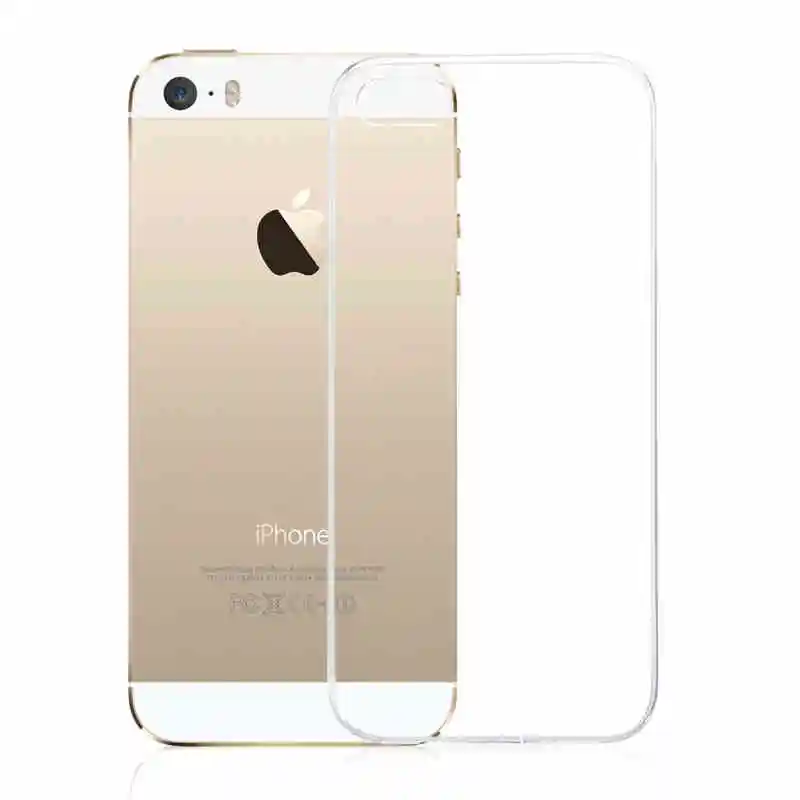 Ультратонкий Мягкий Прозрачный силиконовый чехол из ТПУ для телефона iPhone 7 6 6s Plus 5