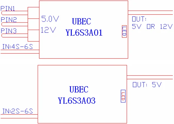 4 шт. 3A UBEC модуль 2-6S регулируемый выход 5 В/6 в/12 В анти-помех внешний BEC ESC импульсный