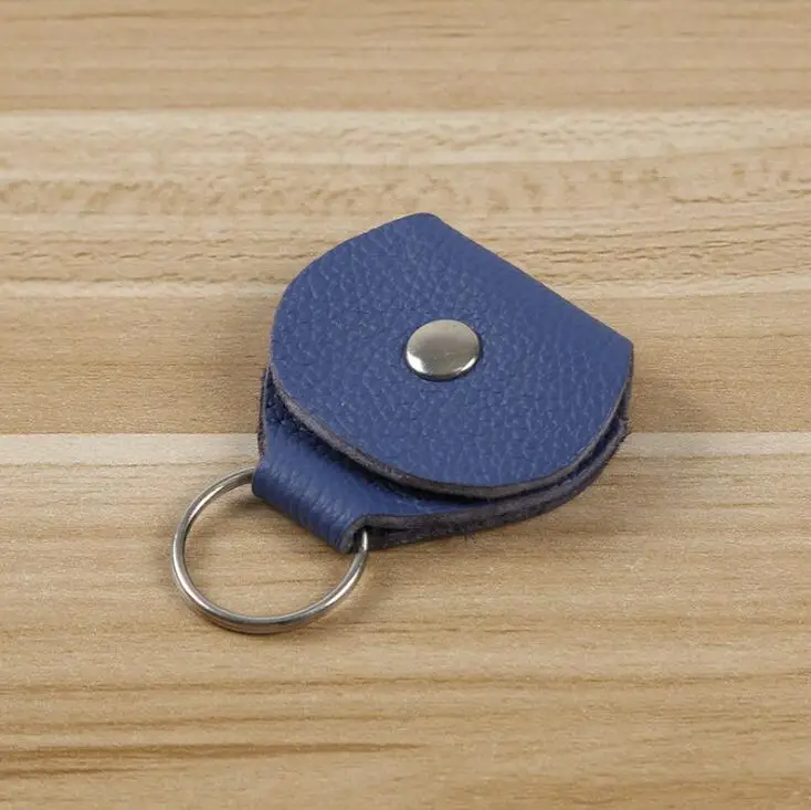 Blue 1 шт. Натуральная кожа держатель для электрической гитары чехол сумка черный и коричневый 5 цветов аксессуары для гитары Высокое качество GYH - Цвет: Blue