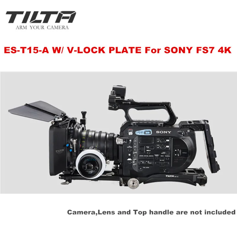 Tilta ES-T15-A FS7 Rig KIT опорная пластина Наплечная Накладка 4*4 Матовая коробка FF-T03 непрерывный фокус V-lock источник питания для камеры sony FS7 4K
