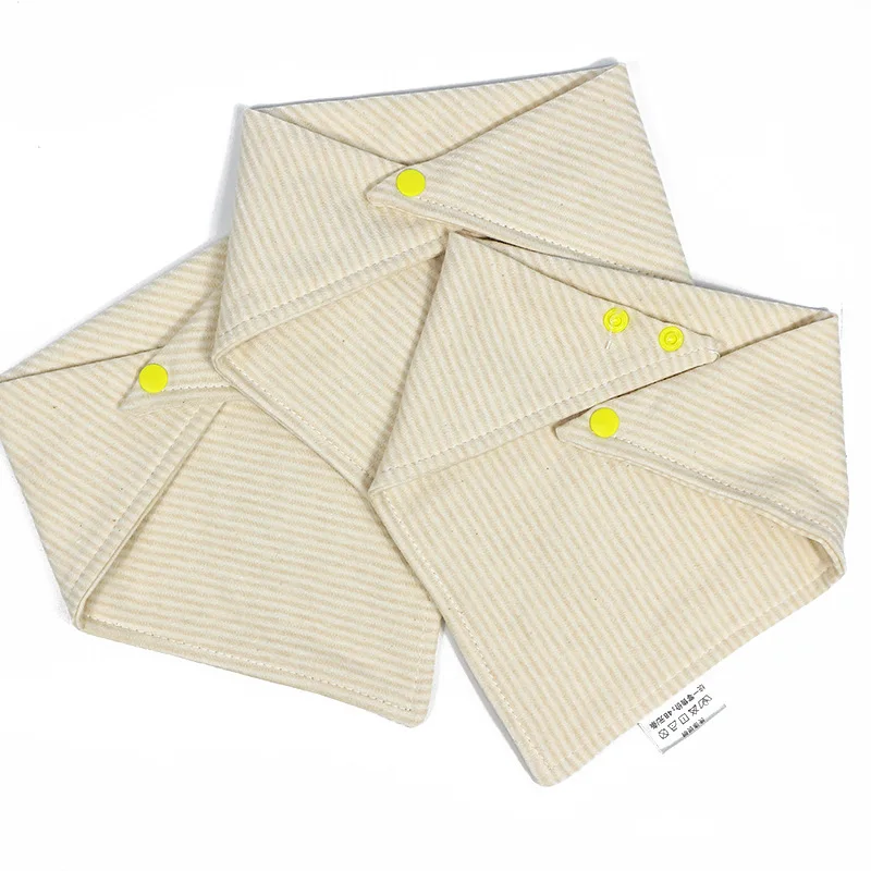 Слюнявчик детский двухслойный из 100% хлопка для новорожденных мальчиков и