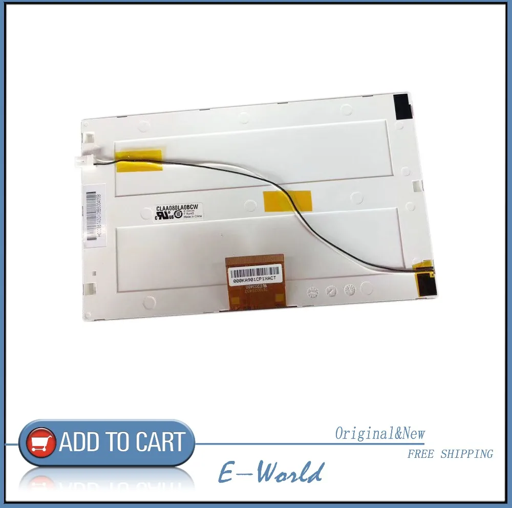 

Original 8inch 60pin LCD screen CLAA080LA0BCW CLAA080LAOBCW free shipping