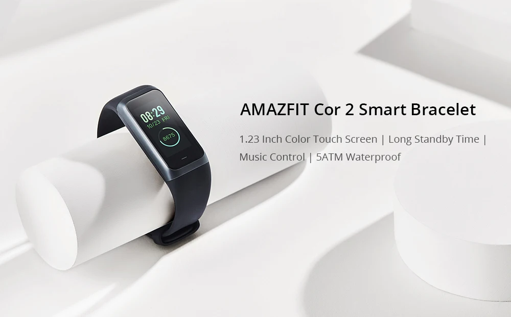Новейшая английская версия Xiaomi Huami Amazfit Cor 2 5TM водонепроницаемый 2.5D цветной ips экран Midong умный браслет 2 для Android iOS