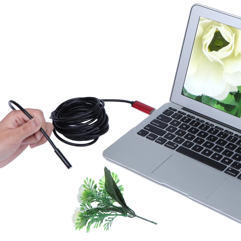 Красный эндоскоп 8 мм Объектив USB Эндоскоп Android 2 М 5 10 OTG PC Endoscopio Мини Камеры