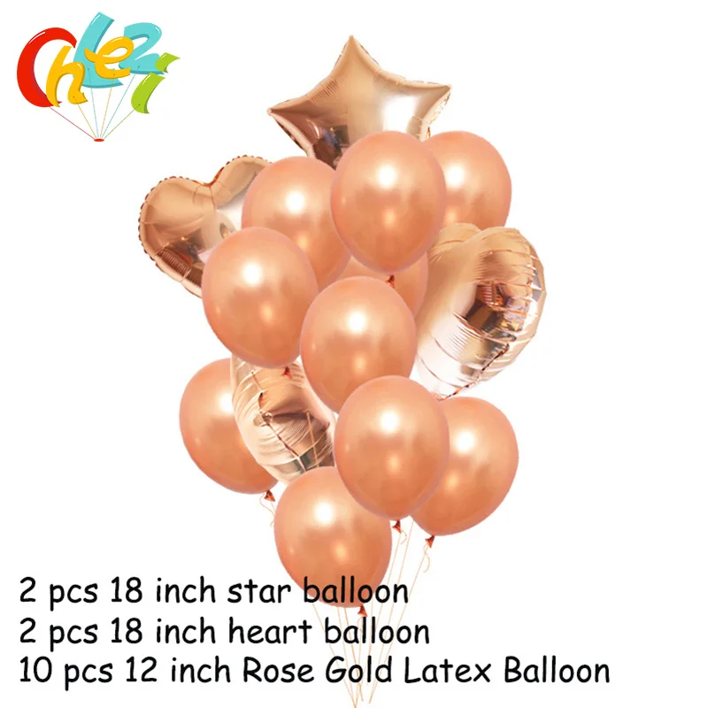 14 шт. 12 дюймов 18 Multi Air Фольга воздушные шары с днем День Рождения Декоративные