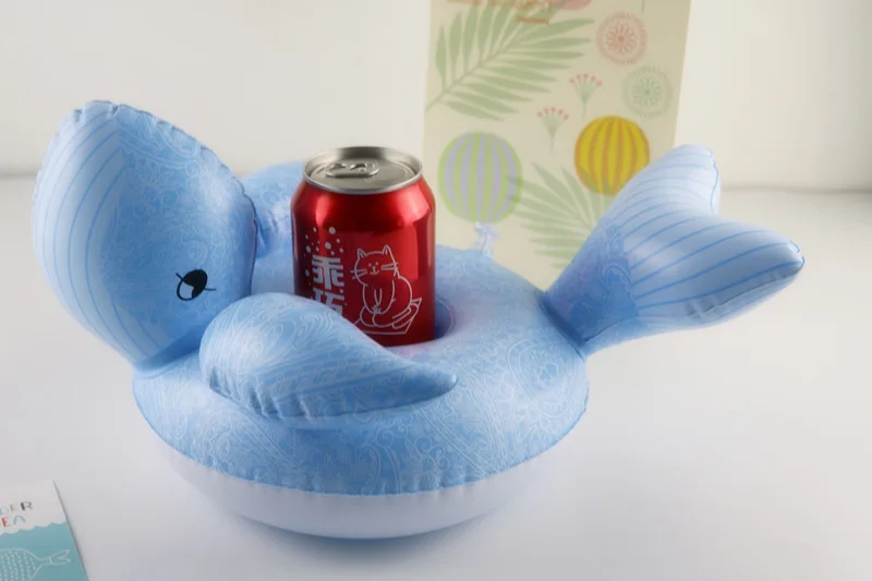 Водная игра надувной синий кит подстаканник домашний ПВХ рыба игрушка в подарок