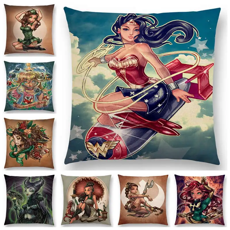 Новинка наволочка для подушки с героями мультфильмов американских героев