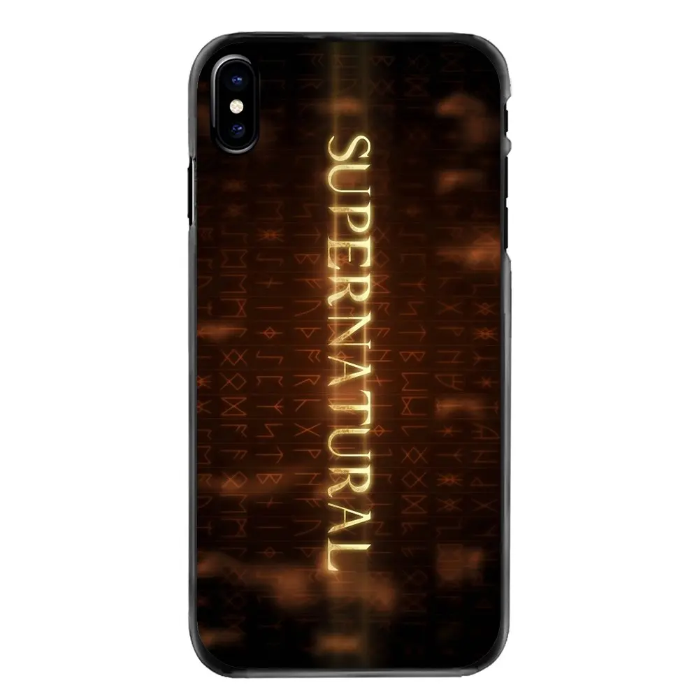 For Samsung Galaxy A3 A5 A7 A8 J1 J2 J3 J5 J7 Prime 2015 2016 2017 Plastic Black Cover Case Supernatural TV Show Quotes logo Art |
