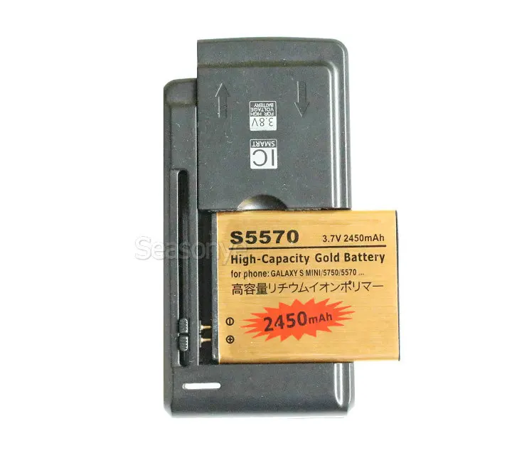 Seasonye 2450mAh EB494353VA / U EB494353VABSTD Золотой сменный аккумулятор + универсальное зарядное