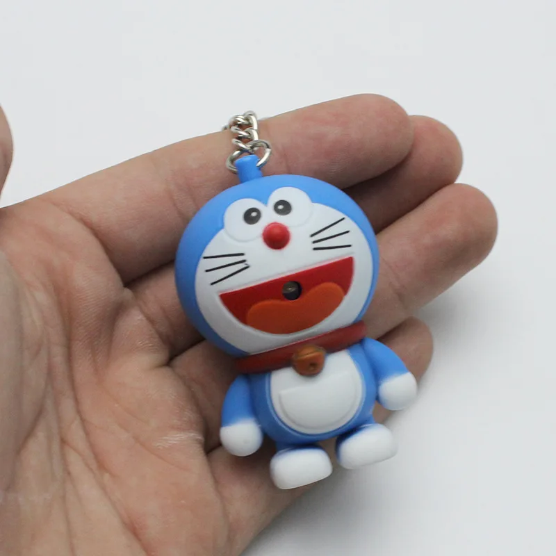 Say i love you Doraemon светодиодный брелок, милый брелок, Рождественская Подарочная игрушка, Подарочный автомобильный брелок для влюбленных, аксессуары для сумок