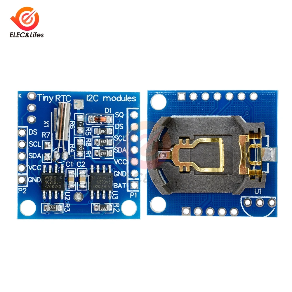 2 проводной модуль часов IIC I2C RTC DS1307 AT24C32 в режиме реального времени 9*2 6 см сделай