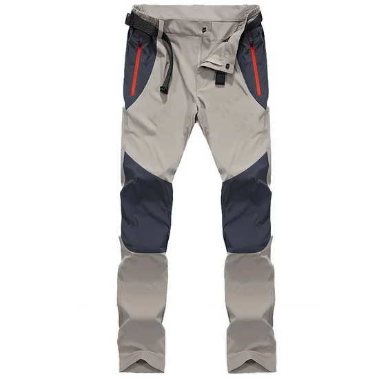 light khaki LoClimb ультра тонкие нейлоновые походные брюки мужские летние быстросохнущие спортивные брюки мужские уличные альпинистские/треккинговые брюки AM297 - Цвет: light khaki