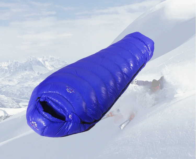 Уличный сверхлегкий спальный мешок с гусиным пухом 95% три сезона для мамы пуховый