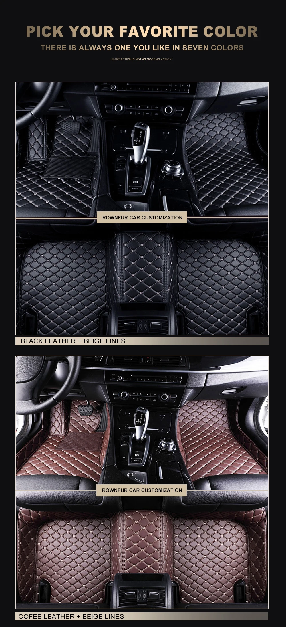 Пользовательские автомобильные коврики для Citroen C2, C3, C4 Aircross, C5 II, DS3, DS4, DS5 автомобильные кожаные водонепроницаемые коврики противоскользящие автомобильные коврики