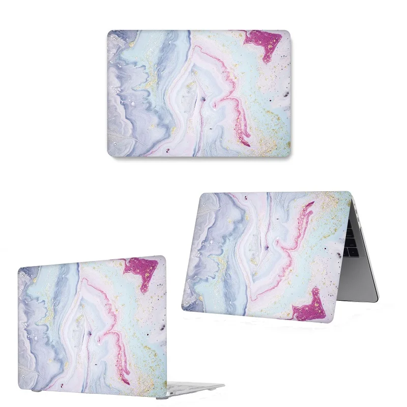 dl-67-b0 Чехол для ноутбука с мраморным принтом для MacBook Air retina Pro 11 12 13 15 для Mac Book New Pro 13 15 New Air 13,3+ с сенсорной панелью - Цвет: dl-67-b0