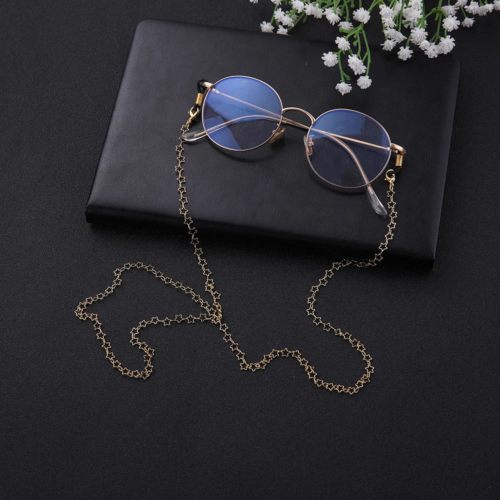 Цепочка для очков моя форма полые звезды пентаграмма бусины ручной работы