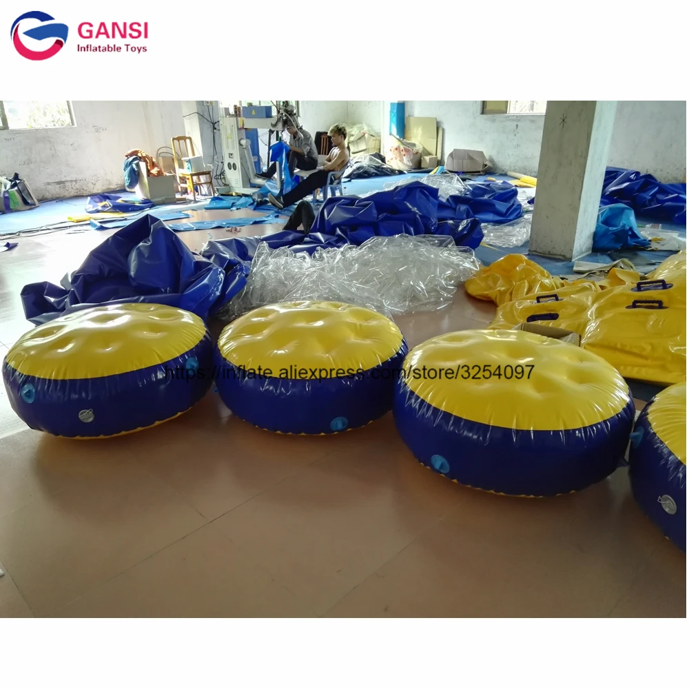 Игрушки для аквапарка диаметр 1 м надувной круглый водный коврик 10 штук