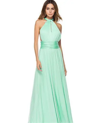 Solid Dress 15 Raisvern бандажный сексуальный комбинезон, комбинезоны бохо, женский комбинезон,, Элегантный Летний комбинезон, многоходовая одежда, накидка для свадебной вечеринки - Цвет: Solid Dress 15