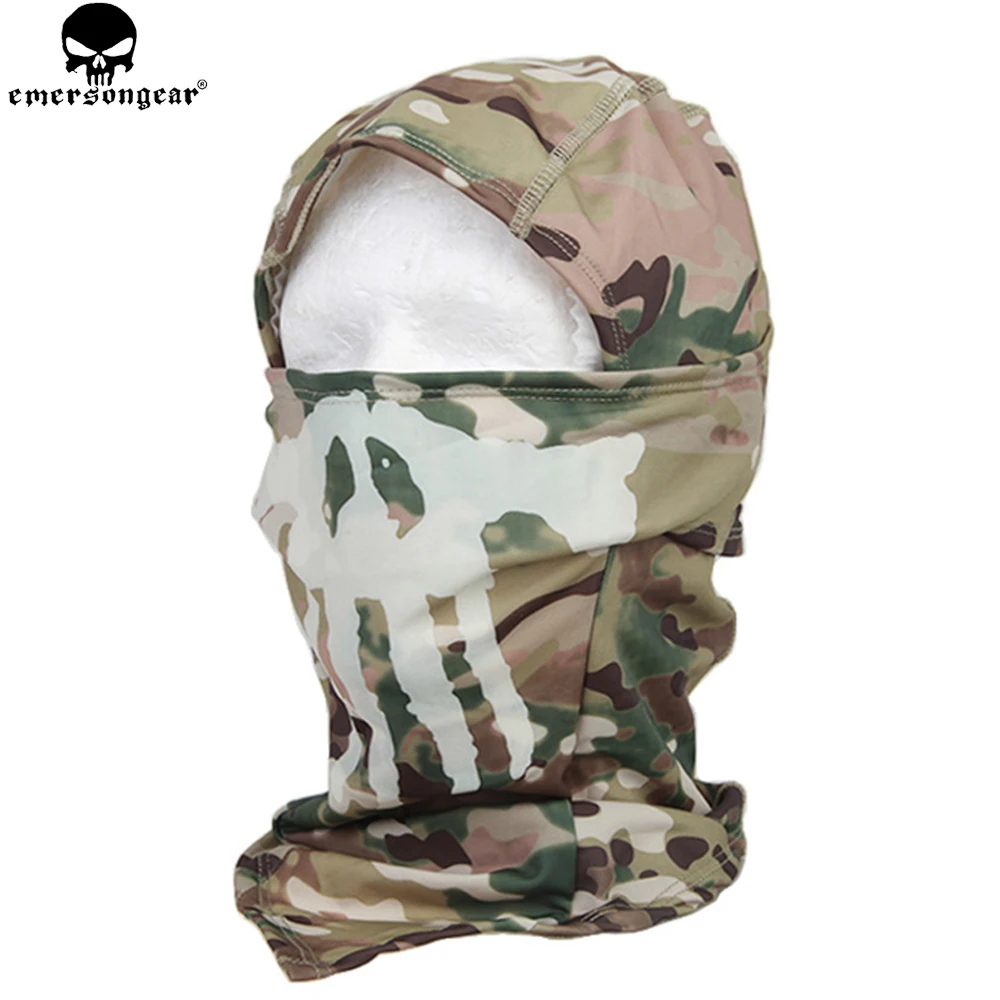 Многофункциональная светящаяся маска шарф emvesongear Ghost армейская дышащая