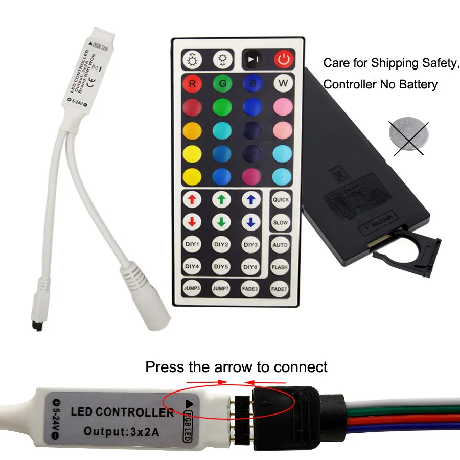5 м 10 м 15 м СВЕТОДИОДНАЯ лента SMD RGB 5050 Светодиодная лента светильник RGB Fita гибкая светодиодная лента 12 В постоянного тока e с пультом дистанционного управления и адаптером