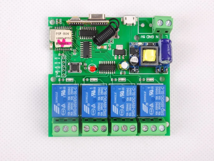 Фото WIFI переключатель dc5V/dc7-32v/ac 220 vрелейный 433 мгц радиочастотный прием Jog Inching WIFI переключатель dc5V/dc7-32v/ac 220 vрелейный 433 мгц радиочастотный прием Jog Inching