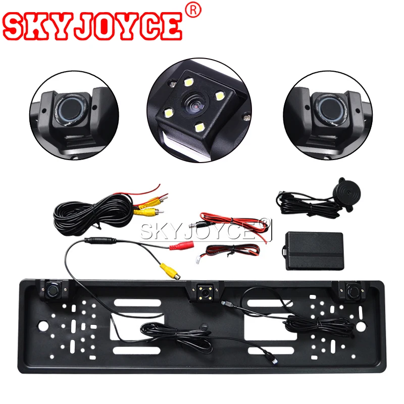 Камера заднего вида SKYJOYCE HD универсальная камера с 4 светодиодами и 2 парковочными