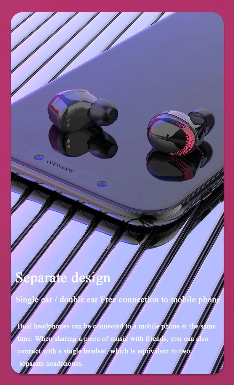 Moloke Bluetooth 5,0 наушники TWS беспроводные Blutooth наушники Handsfree спортивные наушники игровая гарнитура телефон