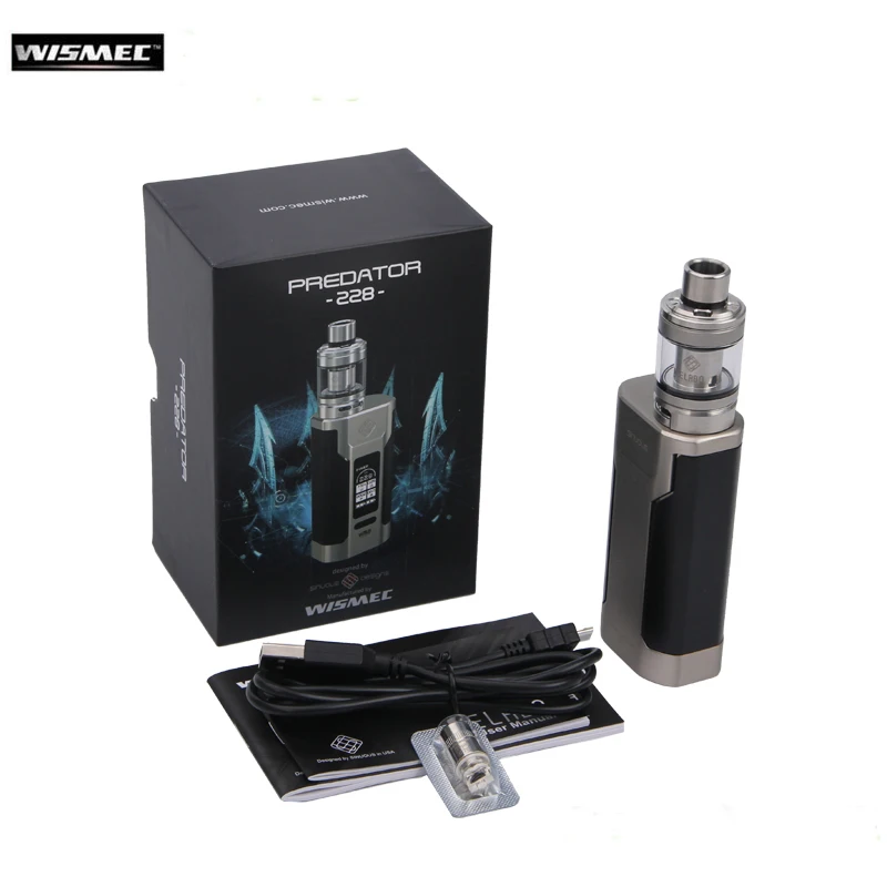 Оригинальный wismec Predator 228 набор с электронной сигаретой Хищник коробка Mod Vape