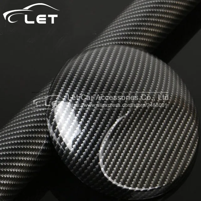 

152cm*30cm carbon fiber 2D glossy carbon fiber vinyl film Auto wrapping vinyl wrap foil car sticker color change