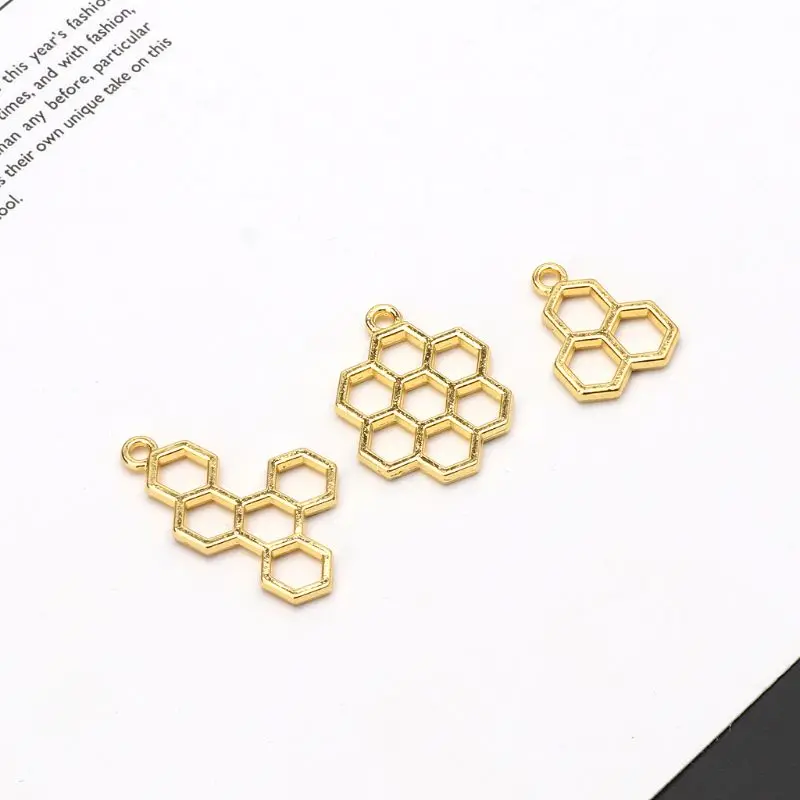 3Pc Bee Honeycomb DIY подвеска на металлическом каркасе установка в открытую рамку UV Resin