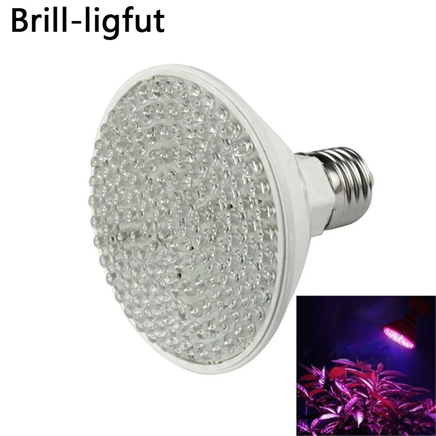 Полный спектр E27 38 60leds 100 светодиодов 138 светодиодов светодиодный завода светать лампы AC220V для гидропоники цветы растения, овощи
